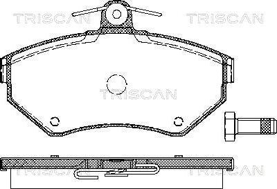 Triscan 8110 29012 - Гальмівні колодки, дискові гальма avtolavka.club