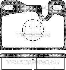 Triscan 8110 29158 - Гальмівні колодки, дискові гальма avtolavka.club