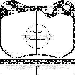 Triscan 8110 29157 - Гальмівні колодки, дискові гальма avtolavka.club