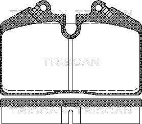 Triscan 8110 29165 - Гальмівні колодки, дискові гальма avtolavka.club