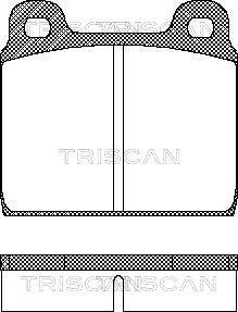 Triscan P0102320 - Гальмівні колодки, дискові гальма avtolavka.club