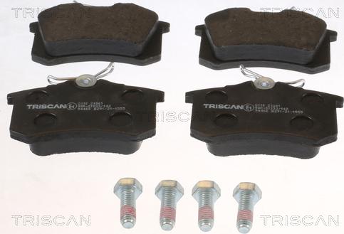 Triscan 8110 24061 - Гальмівні колодки, дискові гальма avtolavka.club