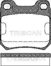 Triscan 8110 24866 - Гальмівні колодки, дискові гальма avtolavka.club