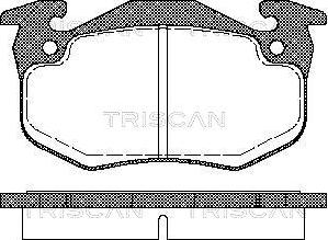 Triscan 8110 25177 - Гальмівні колодки, дискові гальма avtolavka.club