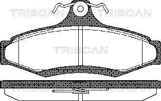 Triscan 8110 21004 - Гальмівні колодки, дискові гальма avtolavka.club