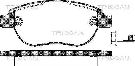 Triscan 8110 28022 - Гальмівні колодки, дискові гальма avtolavka.club