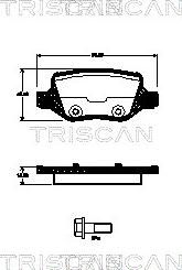 Triscan 8110 23045 - Гальмівні колодки, дискові гальма avtolavka.club