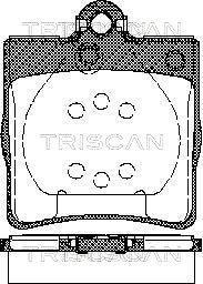 Triscan 8110 23018 - Гальмівні колодки, дискові гальма avtolavka.club