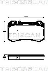 Triscan 8110 23039 - Гальмівні колодки, дискові гальма avtolavka.club