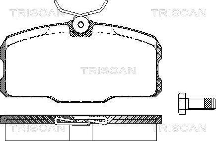 Triscan 28BK470 - Гальмівні колодки, дискові гальма avtolavka.club