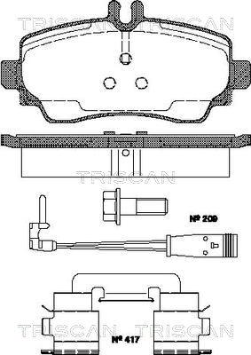 BOSCH 424469 - Гальмівні колодки, дискові гальма avtolavka.club