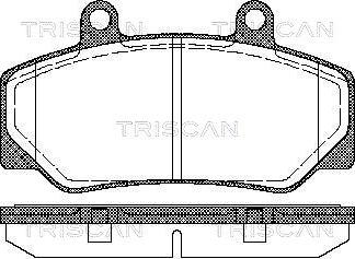Triscan 8110 27935 - Гальмівні колодки, дискові гальма avtolavka.club