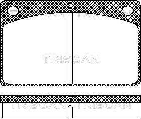 Triscan 8110 27602 - Гальмівні колодки, дискові гальма avtolavka.club