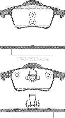 Triscan 8110 27004 - Гальмівні колодки, дискові гальма avtolavka.club