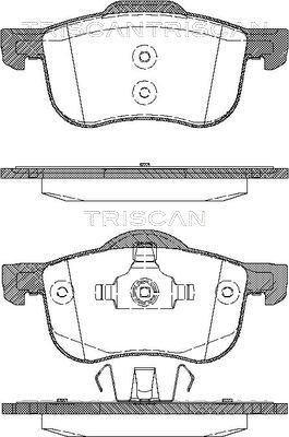 Triscan 8110 27003 - Гальмівні колодки, дискові гальма avtolavka.club