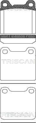 Triscan 8110 27007 - Гальмівні колодки, дискові гальма avtolavka.club
