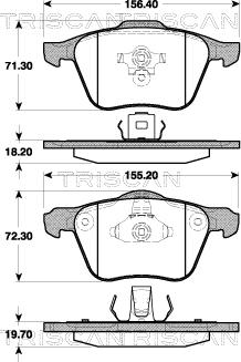 DJ Parts BP2965 - Гальмівні колодки, дискові гальма avtolavka.club