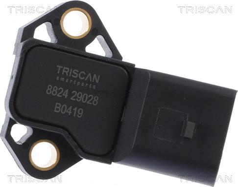 Triscan 8824 29028 - Датчик, тиск у впускний трубі avtolavka.club