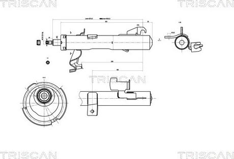 Triscan 8705 50101 - Амортизатор avtolavka.club