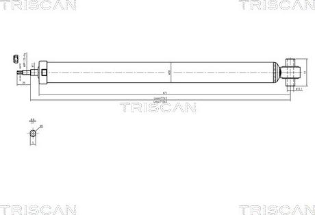 Triscan 8705 50202 - Амортизатор avtolavka.club