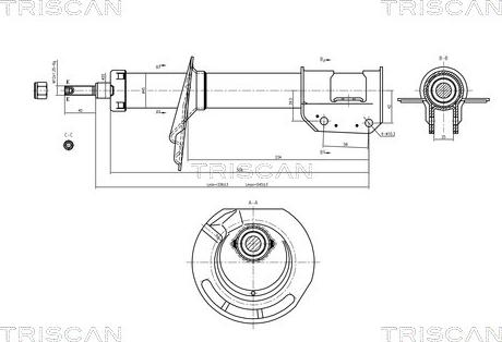 Triscan 8705 15101 - Амортизатор avtolavka.club