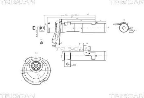 Triscan 8705 16105 - Амортизатор avtolavka.club