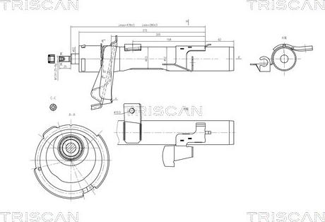 Triscan 8705 16106 - Амортизатор avtolavka.club