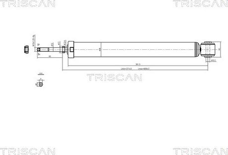 Triscan 8705 10204 - Амортизатор avtolavka.club