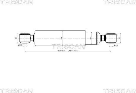 Triscan 8705 10203 - Амортизатор avtolavka.club