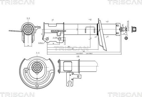 Triscan 8705 24105 - Амортизатор avtolavka.club