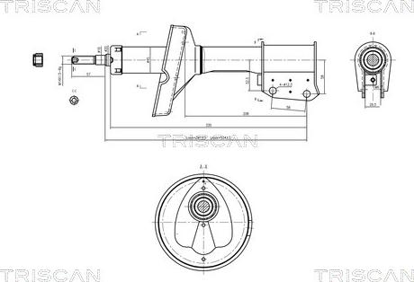 Triscan 8705 25101 - Амортизатор avtolavka.club