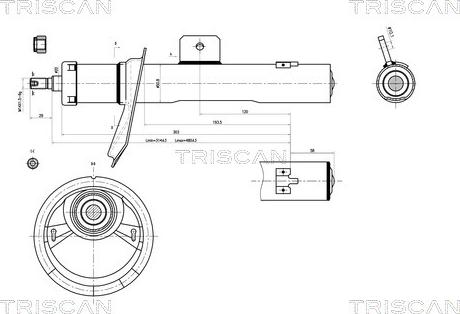 Triscan 8705 28101 - Амортизатор avtolavka.club