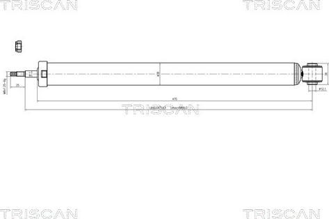 Triscan 8705 27202 - Амортизатор avtolavka.club