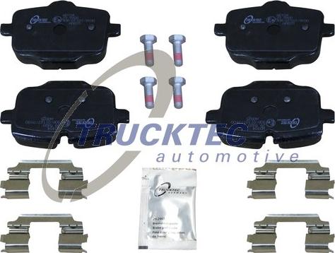Trucktec Automotive 08.34.158 - Гальмівні колодки, дискові гальма avtolavka.club