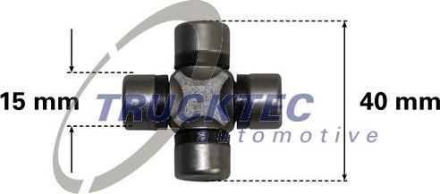 Trucktec Automotive 02.34.033 - Шарнір, колонка рульового управління avtolavka.club