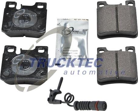 Trucktec Automotive 02.35.130 - Гальмівні колодки, дискові гальма avtolavka.club
