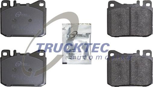 Trucktec Automotive 02.35.132 - Гальмівні колодки, дискові гальма avtolavka.club