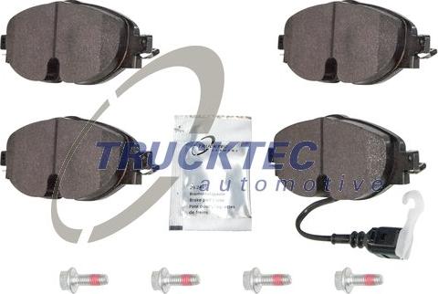 Trucktec Automotive 07.35.257 - Гальмівні колодки, дискові гальма avtolavka.club