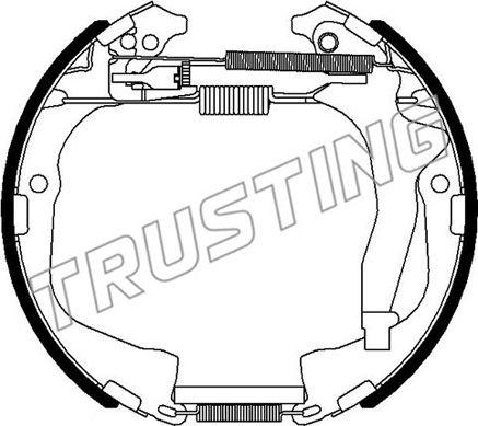 Trusting 6495 - Комплект гальм, барабанний механізм avtolavka.club