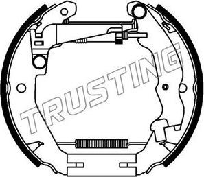 Trusting 6438 - Комплект гальм, барабанний механізм avtolavka.club