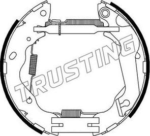 Trusting 6421 - Комплект гальм, барабанний механізм avtolavka.club