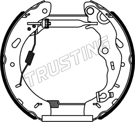 Trusting 6535 - Комплект гальм, барабанний механізм avtolavka.club