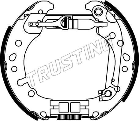 Trusting 653.0 - Комплект гальм, барабанний механізм avtolavka.club