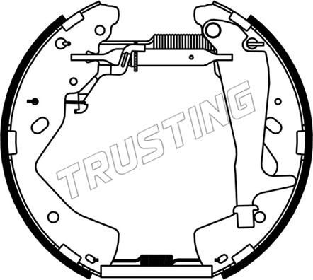 Trusting 6537 - Комплект гальм, барабанний механізм avtolavka.club