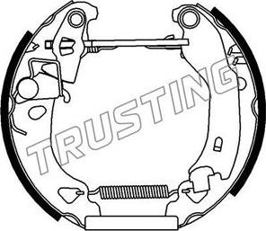 Trusting 6099 - Комплект гальм, барабанний механізм avtolavka.club