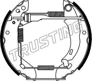 Trusting 6055 - Комплект гальм, барабанний механізм avtolavka.club