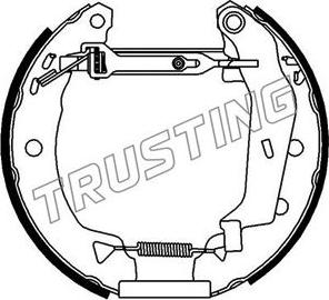 Trusting 6053 - Комплект гальм, барабанний механізм avtolavka.club