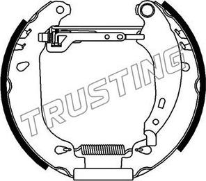 Trusting 6161 - Комплект гальм, барабанний механізм avtolavka.club