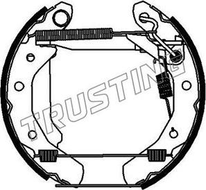 Trusting 6254 - Комплект гальм, барабанний механізм avtolavka.club