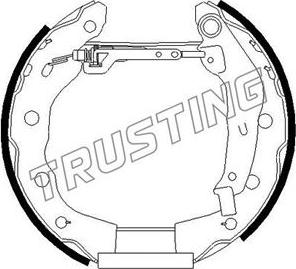 Trusting 6252 - Комплект гальм, барабанний механізм avtolavka.club